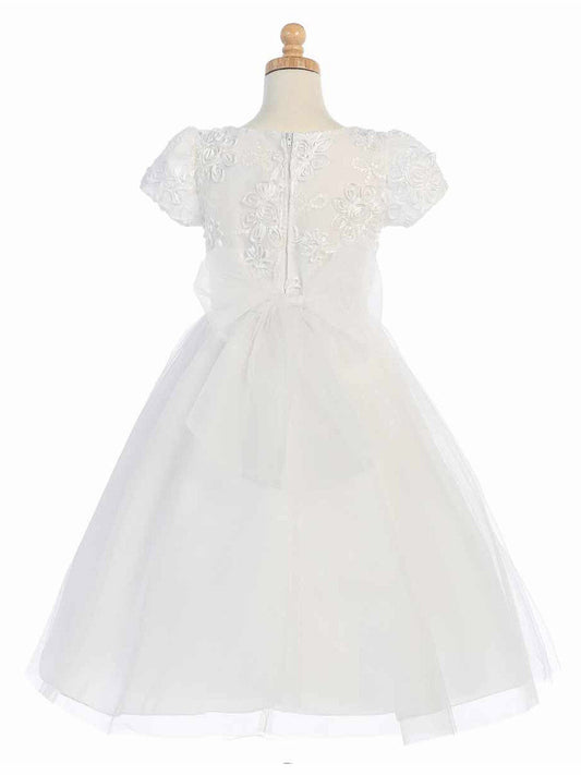 Lace A-Line Scoop Neck Sleeveless Flower Girl Dress-F500079