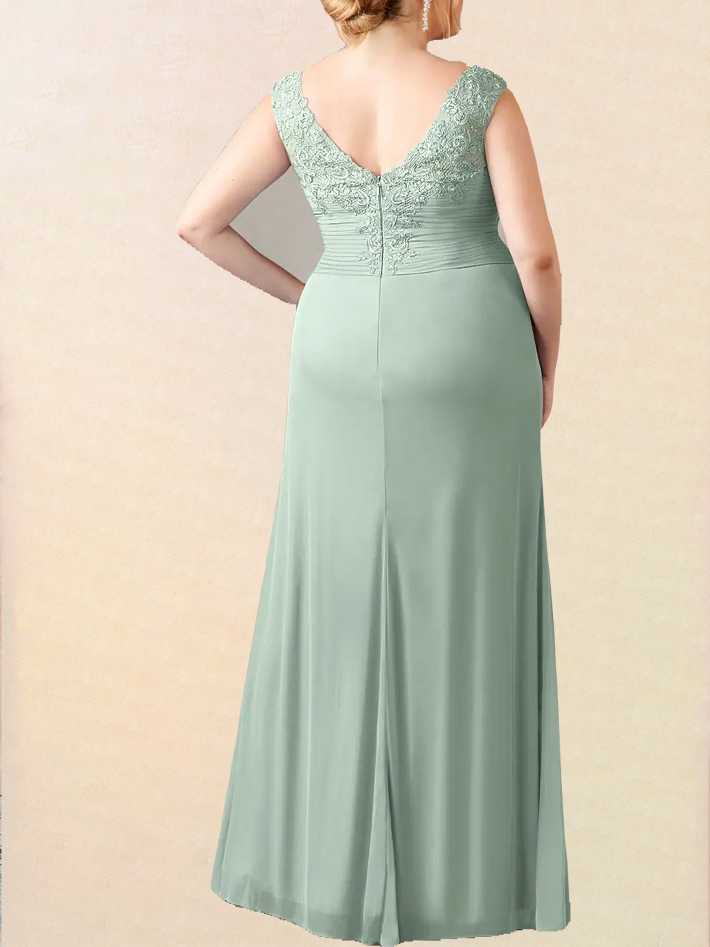 Chiffon V-Neck Sleeveless