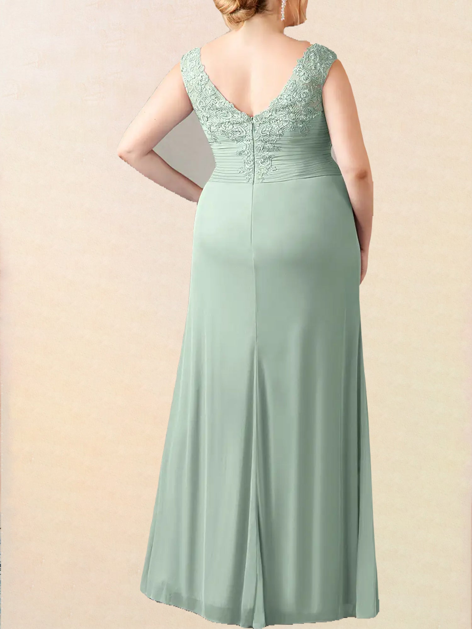 Chiffon V-Neck Sleeveless