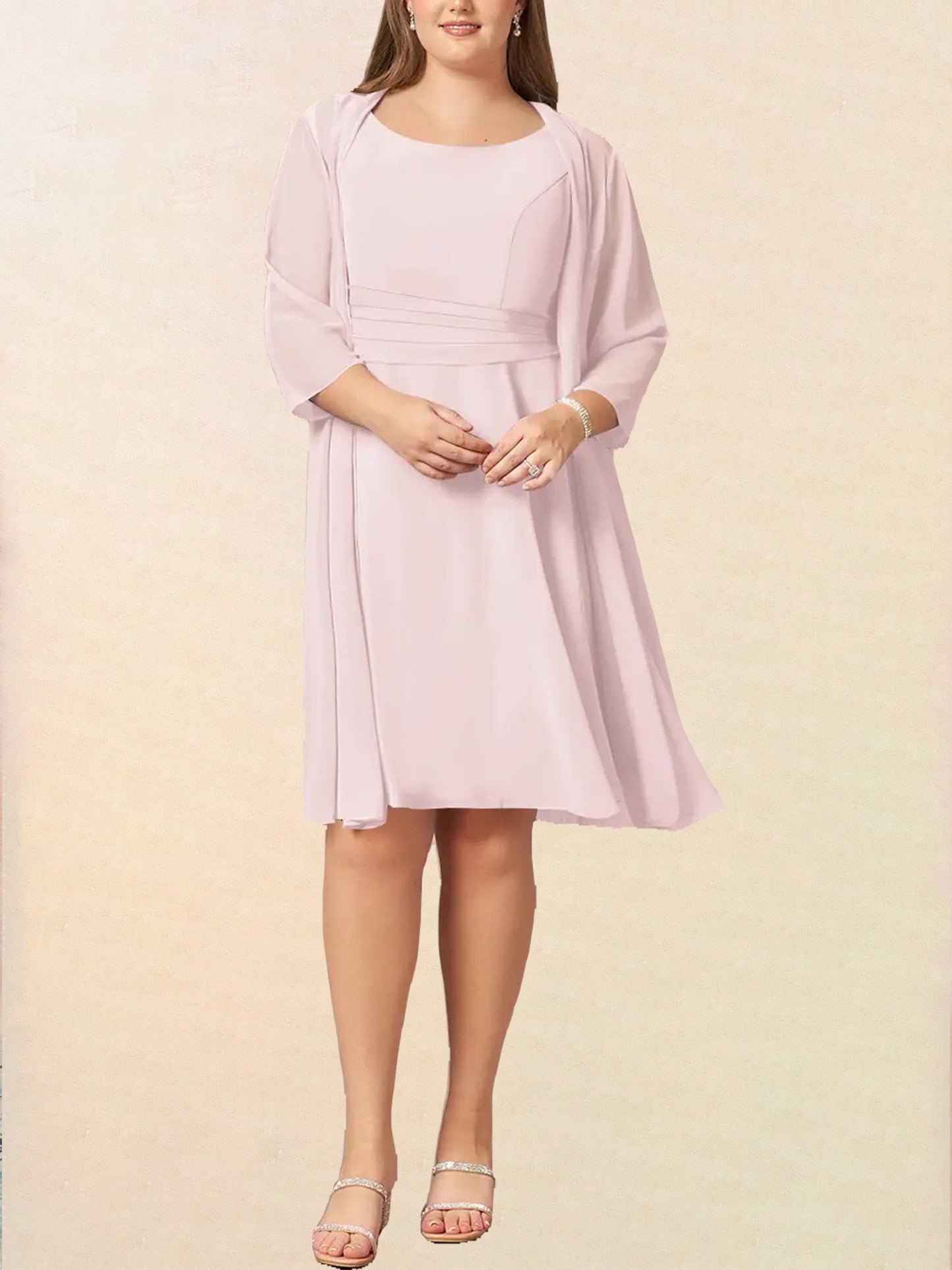Lace Scoop Neck Half Sleeves